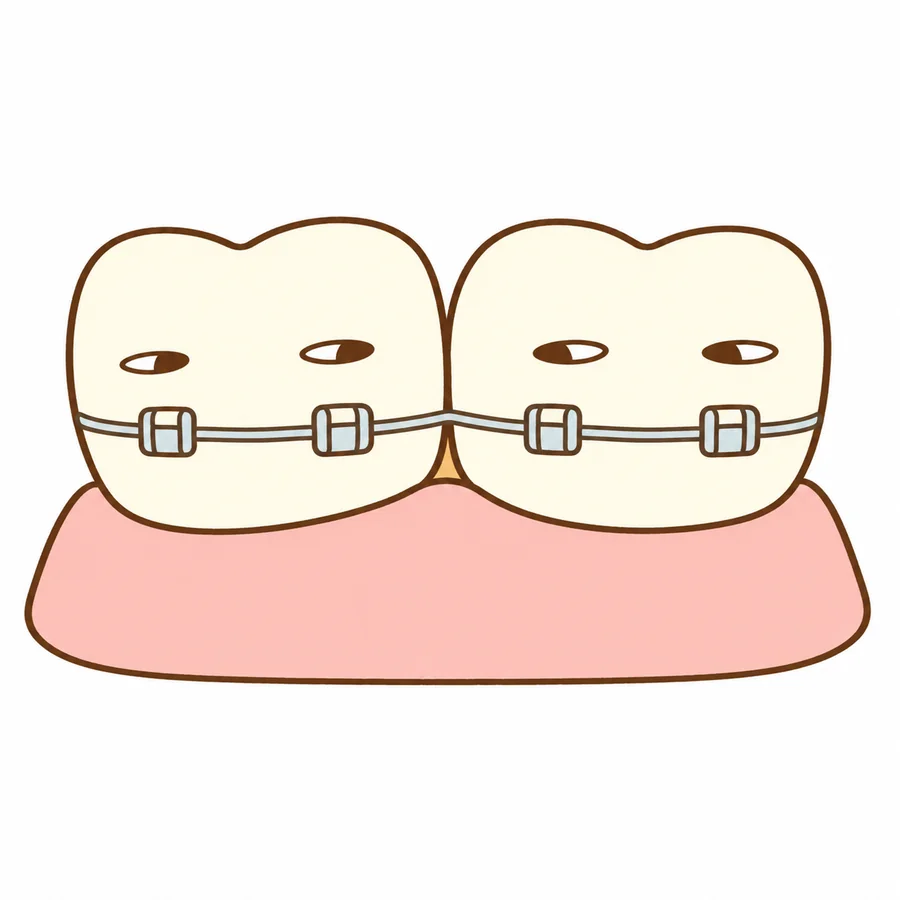 矯正歯科を案内する歯のキャラクター