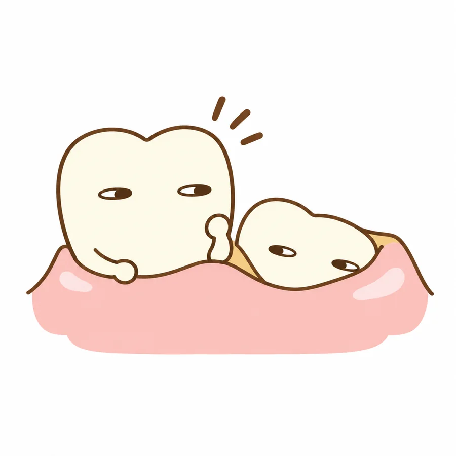 口腔外科・親知らずを案内する歯のキャラクター